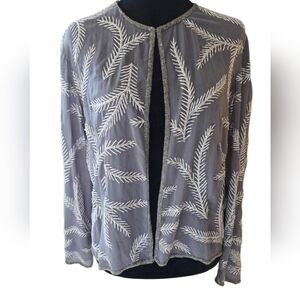 Scala NWT Open Front Shimmery Silk Evening Jacket